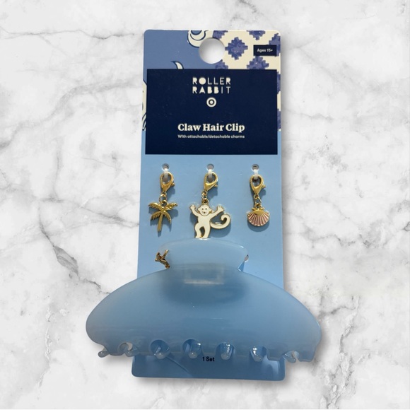 Roller Rabbit Accessories - NWT Roller Rabbit x Target Blue Hair Claw Clip